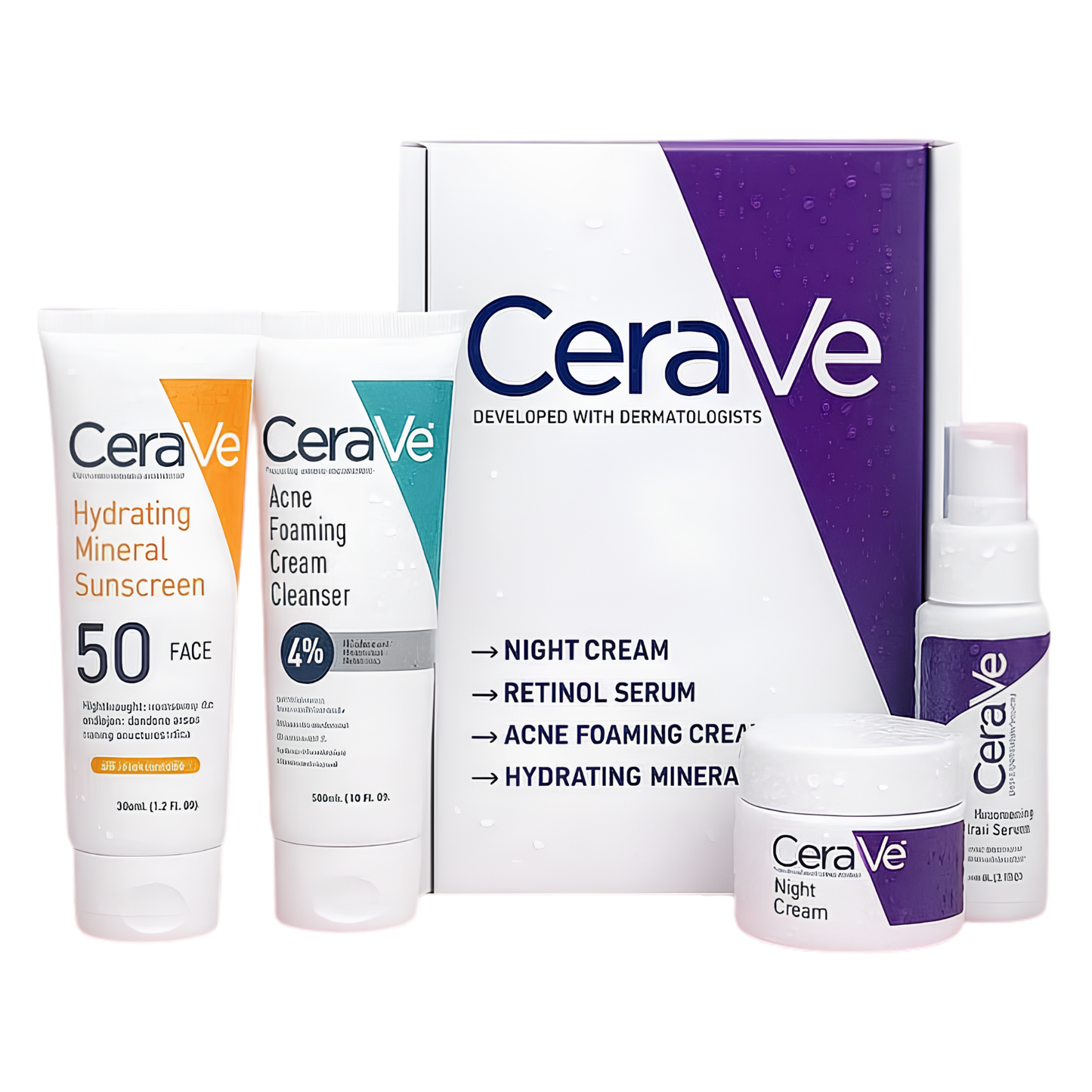 CeraVe 4 in 1 Complete Acne & Skin Repair Kit